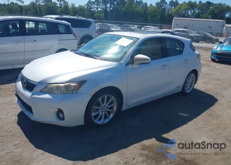 2012 Lexus Ct 200H Premium z USA, uszkodzony, nr VIN JTHKD5BH2C2074721
